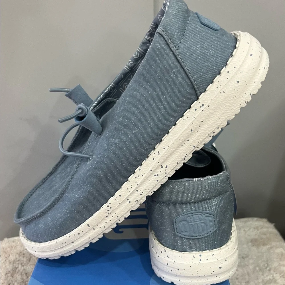 Hey Dude Woman’s Denim Blue Moccasins